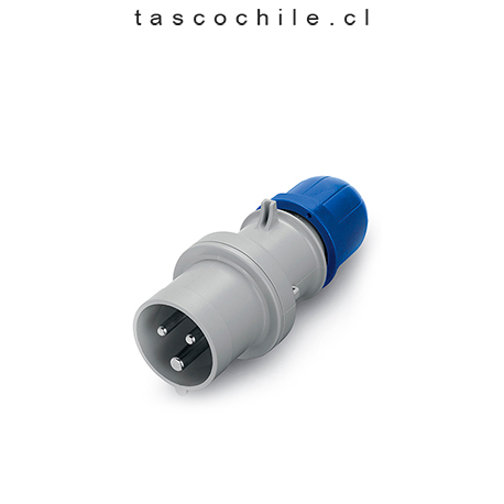 ENCHUFE MACHO VOLANTE 2P+T IP44 16A 200-250V – TascoChile